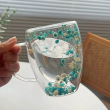 Load image into Gallery viewer, FLOWER GLASS MUG  - LARGE
