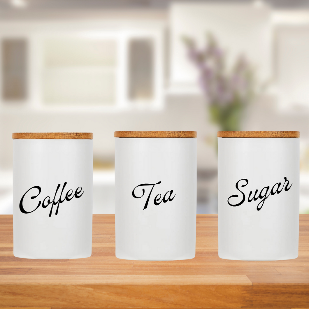 TEA QUOTE CANISTERS