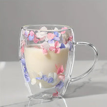 Load image into Gallery viewer, FLOWER GLASS MUG  - LARGE
