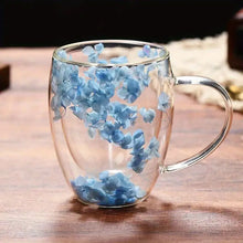 Load image into Gallery viewer, FLOWER GLASS MUG  - LARGE
