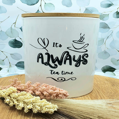 TEA QUOTE CANISTERS