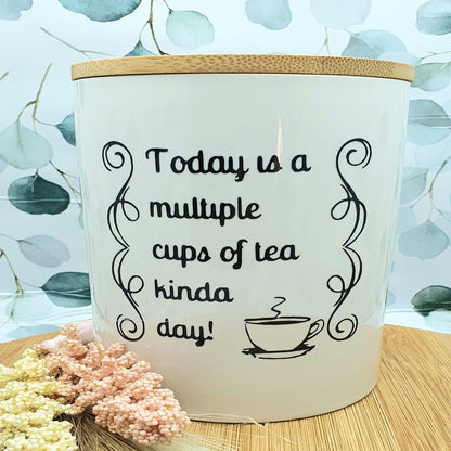 TEA QUOTE CANISTERS